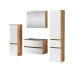 Badezimmer-Set >Kopenhagen< in Matt Weiß - 80x200x49cm (BxHxT)