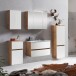 Badezimmer-Set >Kopenhagen< in Matt Weiß - 80x200x49cm (BxHxT)