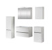 Badezimmer-Set >Kopenhagen< in Matt Weiß - 80x200x49cm (BxHxT)