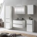 Badezimmer-Set >Kopenhagen< in Matt Weiß - 80x200x49cm (BxHxT)
