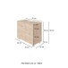 Waschbeckenunterschrank >Bogota< in Grafitgrau - 70x53x35cm (BxHxT)