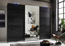Schwebetürenschrank >Marrilee< in Graphit -...