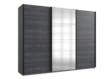 Schwebetürenschrank >Marrilee< in Graphit - 270x210x65cm (BxHxT)