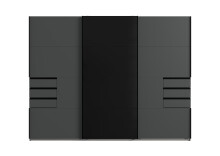 Schwebetürenschrank >Susanetta< in Graphit - 270x210x64cm (BxHxT)