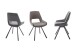 Esszimmerstuhl >Agrafa< (2-er Set) in Braun aus Metall - 54x90x60cm (BxHxT)