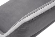 Esszimmerstuhl >Agrafa< (2-er Set) in Grau aus Metall - 54x90x60cm (BxHxT)