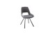 Esszimmerstuhl >Agrafa< (2-er Set) in Grau aus Metall - 54x90x60cm (BxHxT)