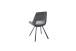 Esszimmerstuhl >Agrafa< (2-er Set) in Grau aus Metall - 54x90x60cm (BxHxT)
