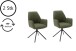 Esszimmerstuhl >Pettau< (2-er Set) in Olive aus Metall - 59x88x63cm (BxHxT)