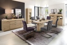 Esszimmerstuhl >Salta< (2-er Set) in Merlot aus Metall - 48x96x64cm (BxHxT)