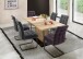 Esszimmerstuhl >Salta< (2-er Set) in Merlot aus Metall - 48x96x64cm (BxHxT)