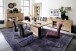 Esszimmerstuhl >Salta< (2-er Set) in Merlot aus Metall - 48x96x64cm (BxHxT)