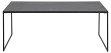 Couchtisch >Inverness< in Schwarz matt aus MDF Metall - 120x48x60cm (BxHxT)