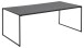 Couchtisch >Inverness< in Schwarz matt aus MDF Metall - 120x48x60cm (BxHxT)