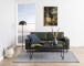 Couchtisch >Inverness< in Schwarz matt aus MDF Metall - 120x48x60cm (BxHxT)