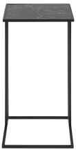 Beistelltisch >Inverness< in Schwarz matt aus MDF Metall - 43x63x35cm (BxHxT)