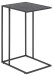 Beistelltisch >Inverness< in Schwarz matt aus MDF Metall - 43x63x35cm (BxHxT)