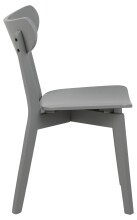Esszimmerstuhl >Roanne< (2-er Set) in Hellgrau matt - 45x79,5x55 (BxHxT)