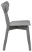 Esszimmerstuhl >Roanne< (2-er Set) in Hellgrau matt - 45x79,5x55 (BxHxT)