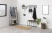 Garderobenständer >Carney< in Wildeiche aus Metall,MDF - 77x165x37cm (BxHxT)
