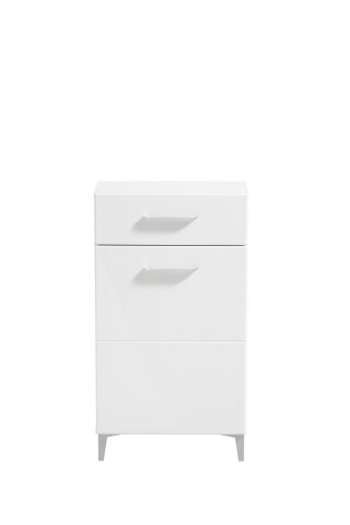 Schuhschrank >Cacak< in Weiß - 58x101,5x35cm (BxHxT)