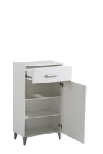 Schuhschrank >Cacak< in Weiß - 58x101,5x35cm (BxHxT)