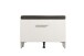 Sitzbank >Cacak< in Weiß - 74,5x45x35cm (BxHxT)