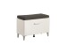 Sitzbank >Cacak< in Weiß - 74,5x45x35cm (BxHxT)