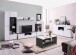 Highboard >Borca< in Opaque White - 173x96,5x41,5cm (BxHxT)