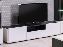 TV-Board >Borca< in Opaque White - 153x38,5x41,5cm...