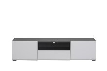 TV-Board >Borca< in Opaque White - 153x38,5x41,5cm...