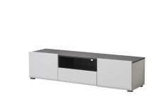 TV-Board >Borca< in Opaque White - 153x38,5x41,5cm (BxHxT)