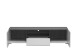 TV-Board >Borca< in Opaque White - 153x38,5x41,5cm (BxHxT)