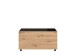 Couchtisch >Mitrovica< in Artisan Eiche Schwarz - 92x47,5x74cm (BxHxT)