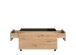 Couchtisch >Mitrovica< in Artisan Eiche Schwarz - 92x47,5x74cm (BxHxT)
