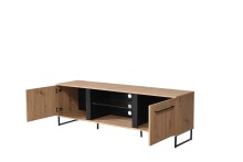 TV-Board >Sabac< in Artisan Eiche - 153x54x42cm (BxHxT)