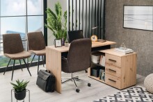 Schreibtisch >Paracin< in Artisan Eiche -...