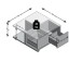 Couchtisch >Duo< in Matera - 70x36x70cm (BxHxT)