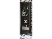 Regal >Nickola< in Graphit - 47x198x40cm (BxHxT)