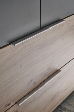 Kleiderschrank >Filberto< in Graphit - 182x210x59cm (BxHxT)