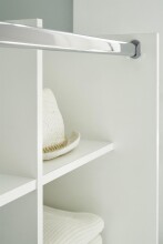Kleiderschrank >Jill< in Weiß - 100x145x50cm...