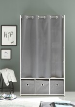 Kleiderschrank >Jill< in Weiß - 100x180x50cm...
