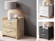 Nachtkommode >Canaan< in  - 38x51x35cm (BxHxT)