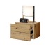 Nachtkommode >Cabo< in Artisan Eiche - 42x28x30cm (BxHxT)