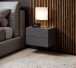 Nachtkommode >Cabo< in Graphit - 42x28x30cm (BxHxT)