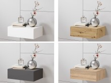 Nachtkommode >Thorben< in  - 42x14x30cm (BxHxT)