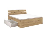 Bett >Isobel< in Artisan Eiche - 145x97x205cm (BxHxT)
