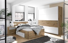 Bett >Isobel< in Artisan Eiche - 145x97x205cm (BxHxT)