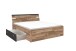 Bett >Isobel< in Montana Oak - 145x97x205cm (BxHxT)