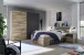 Bett >Isobel< in Montana Oak - 145x97x205cm (BxHxT)